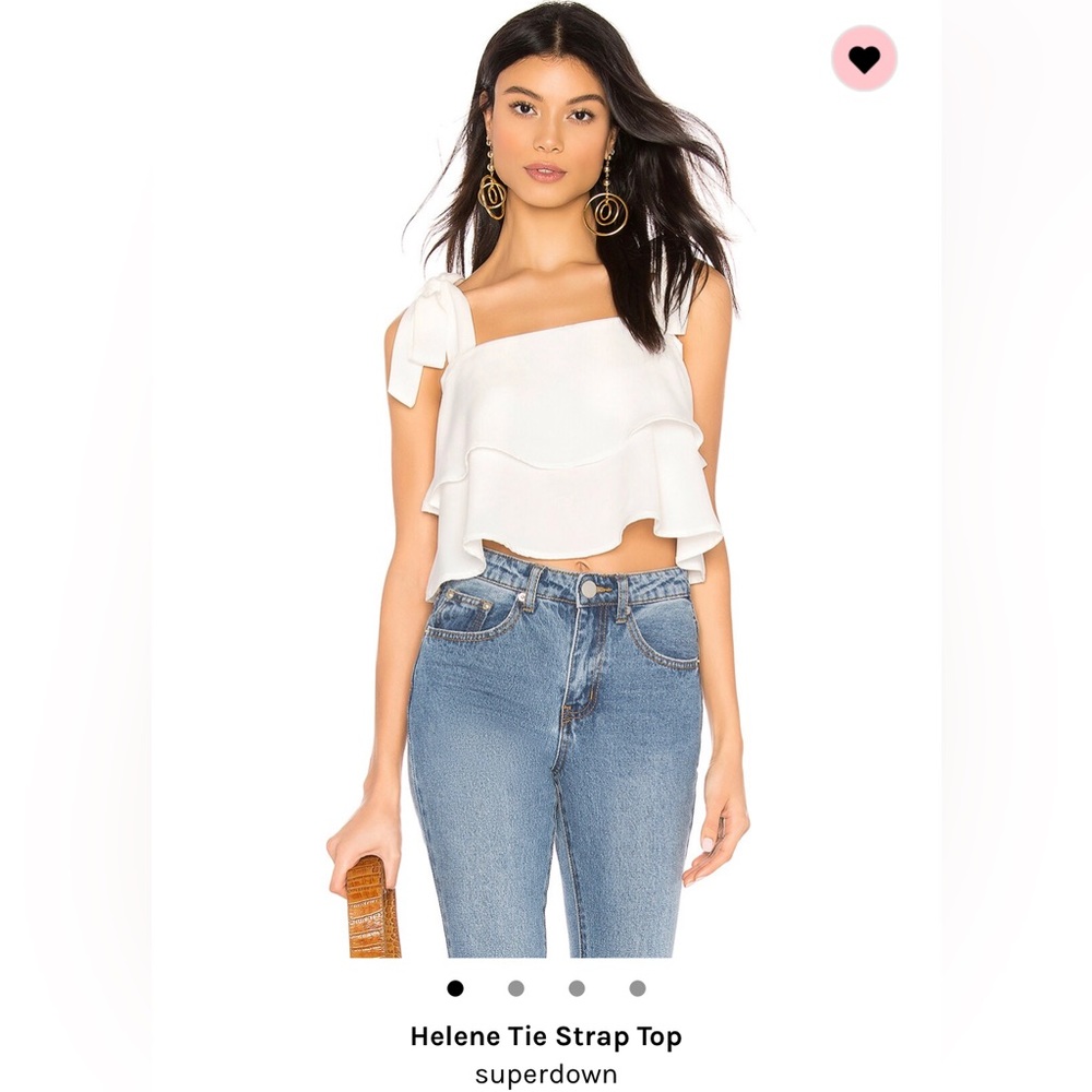 Superdown Helene Tie Strap Top